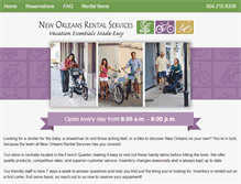 Tablet Screenshot of neworleansrentalservices.com